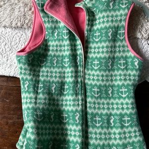 Vineyard vines reversible fleece vest. Good condition